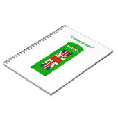 "Going Green" Londoner Telefonbox Notizblock (Linke Seite)