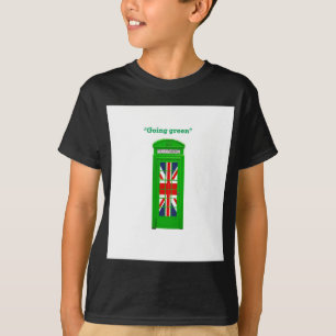 "Going Green" Londoner Telefonbox T-Shirt