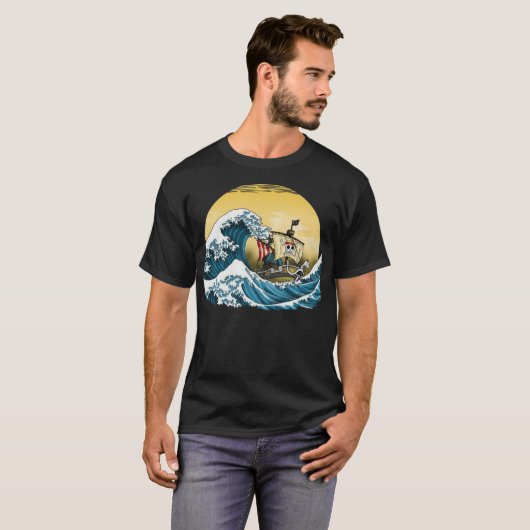 Going Merry Wave - ein Stück E Essential T-Shirt (Vorne ganz)