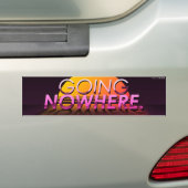 „Going Nowhere“ Slapsticker Autoaufkleber (Auf Auto)