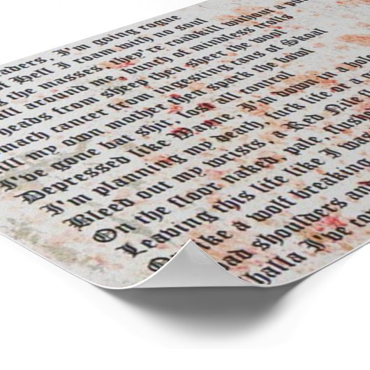 Going Rogue Gedicht drucken Poster (Ecke)