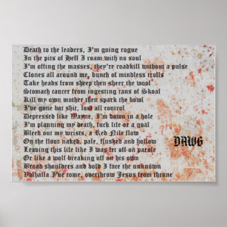 Going Rogue Gedicht drucken Poster