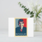 Going Rogue Postkarte (Stehend Vorderseite)