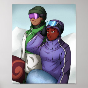 Going Snowboarding Poster