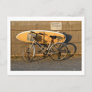 'Going Surfing' - Sagami Bay, Japan Postcard Postkarte
