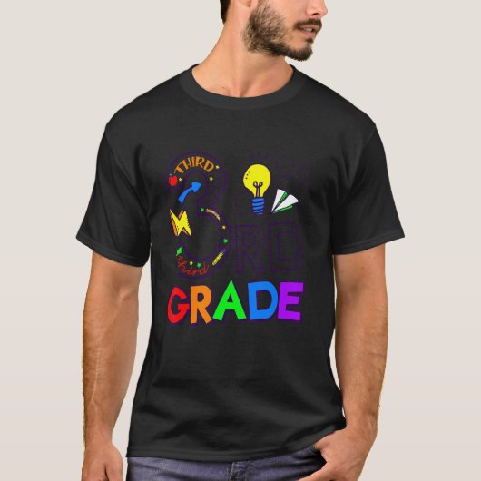 Going To 3rd Grade Teacher Squad And Third Grade B T-Shirt (Vorderseite)