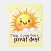 Going to be a Great Day Fleecedecke (Vorderseite)