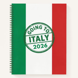 Going to Italy 2026 Notizblock