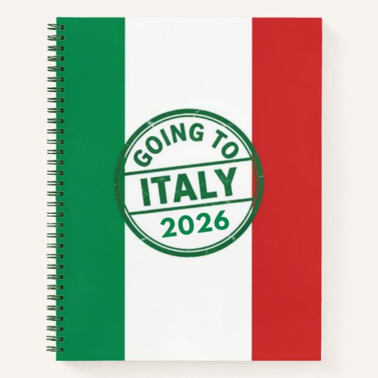 Going to Italy 2026 Notizblock (Vorderseite)
