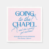 Going to the Chapel Bachelorette Weekend Serviette (Vorderseite)
