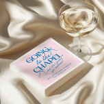 Going to the Chapel Bachelorette Weekend Serviette<br><div class="desc">The Going to the Chapel Bachelorette Collection blends playful charm with classic bridal style. Featuring a soft pink background paired with bold blue typography, this suite captures the excitement of a bride-to-be heading down the aisle. Delicate bow illustrations and a mix of elegant serif and flowing script fonts add a...</div>