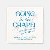 Going to the Chapel Bachelorette Weekend Serviette (Vorderseite)