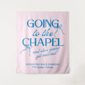 Going to the Chapel Bachelorette Weekend Wandteppich (Vorderseite)