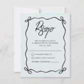Going to the Chapel Coquette Bow Wedding RSVP Karte (Vorderseite)