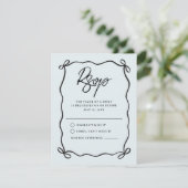 Going to the Chapel Coquette Bow Wedding RSVP Karte (Stehend Vorderseite)
