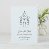 Going to the Chapel Photo Wedding  Save The Date (Stehend Vorderseite)