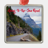 Going-to-the-Sun Road Glacier Montana Ornament Aus Metall (Vorne)