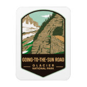 Going-to-the-Sun Road Glacier National Park Magnet (Vertikal)