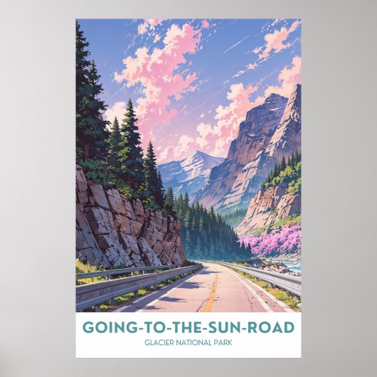 Going-to-the-Sun Road- Glacier National Park Poster (Vorne)
