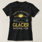 Going-to-the-Sun-Road Glacier National Park Retro T-Shirt (Design vorne)