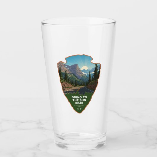 Going To The Sun Road Glacier NP Arrowhead Glas (Vorderseite)