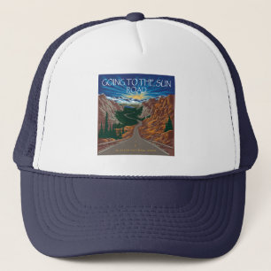 Going To The Sun Road Montana Aussicht Truckerkappe