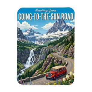 Going-to-the-Sun Road Montana Magnet