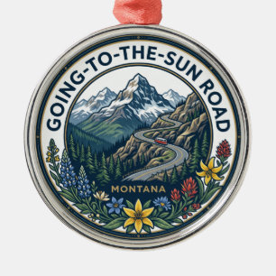 Going-to-the-Sun Road Montana Ornament Aus Metall