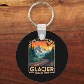 Going To The Sun Road Shirt Montana T Shirt Glacie Schlüsselanhänger (Vorderseite)