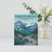Going-to-the-Sun-Straße USA Postkarte (Stehend Vorderseite)
