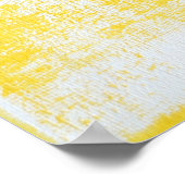 'Going Up' Graues und Gelbes Abstrakt Art Poster (Ecke)