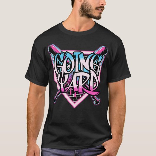 Going Yard Baseball Eiscreme T-Shirt (Vorderseite)