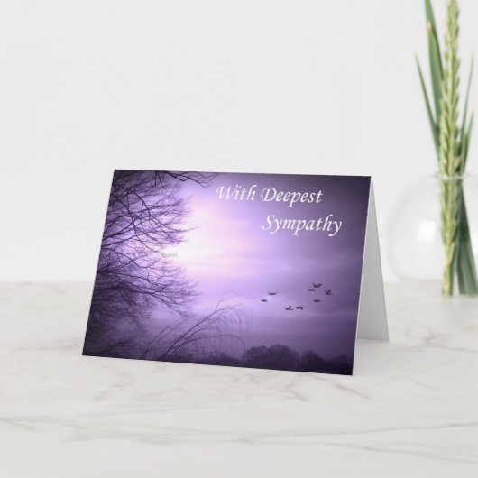 Going Zuhause Sympathy Card Karte (Vorderseite)