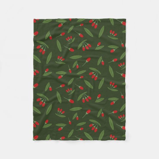 Goji Berries Fleecedecke (Vorderseite)