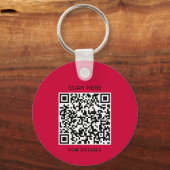 Goji Berry Logo-Schlüsselanhänger mit QR-Code Schlüsselanhänger (Rückseite)