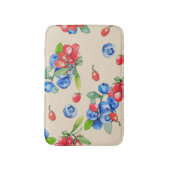 Goji, Heidelbeere: Aquarellbilder. Badematte (Vorderseite Vertikal)