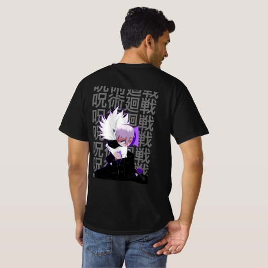 Gojo - Jujutsu T-Shirt (Schwarz voll)