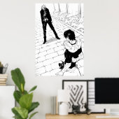 Gojo konfrontiert Toji Jujutsu Kaisen Manga Panel Poster (Heimbüro)