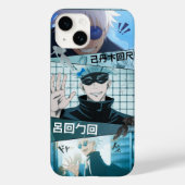 "Gojo Satoru Cool Vibes – Anime Aesthetic Phone Ca Case-Mate iPhone Hülle (Rückseite)
