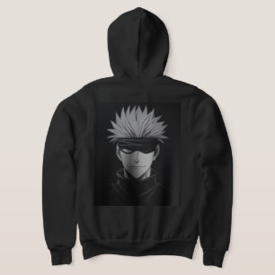 „Gojo Satoru Streetwear Hoodies – Schwarzes Anime-