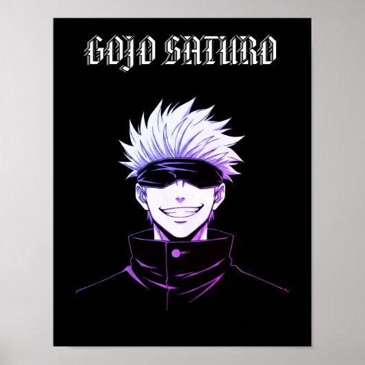 Gojo Saturo Anime  Poster (Vorne)