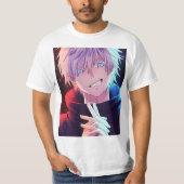 Gojo saturo-bedrucktes Hemd T-Shirt (Vorderseite)