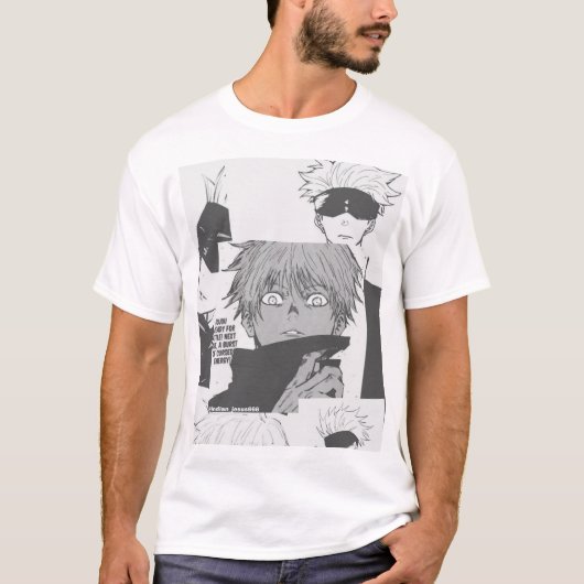 Gojo saturo bedrucktes Shirt (Vorderseite)