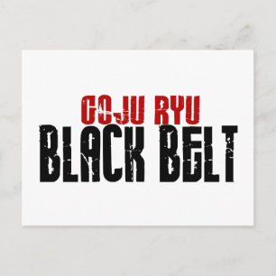 Goju Ryu Black Belt Postkarte