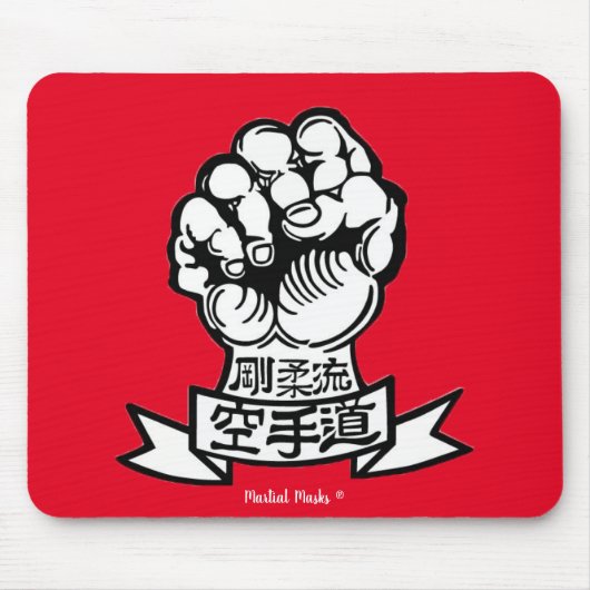 Goju Ryu Fist Logo Mousepad (Vorne)