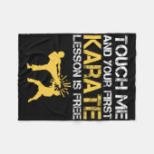 Goju Ryu Karate 3 Fleecedecke (Vorderseite (Horizontal))