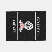 Goju-ryu Karate Fleecedecke (Vorderseite (Horizontal))