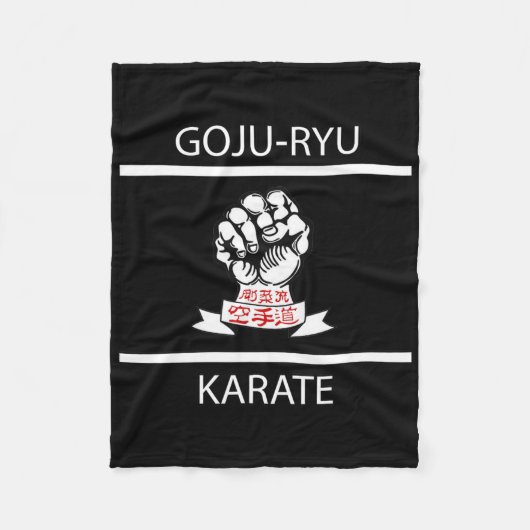 Goju-ryu Karate Fleecedecke (Vorderseite)