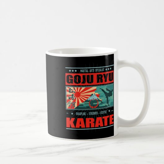 Goju Ryu Karate Kanji Kaffeetasse (Rechts)