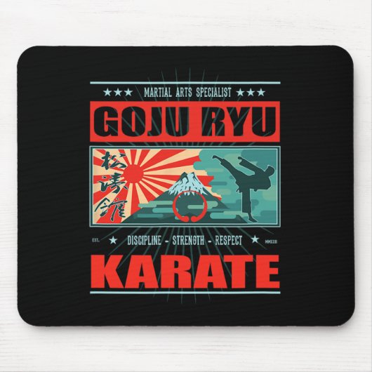 Goju Ryu Karate Kanji Mousepad (Vorne)